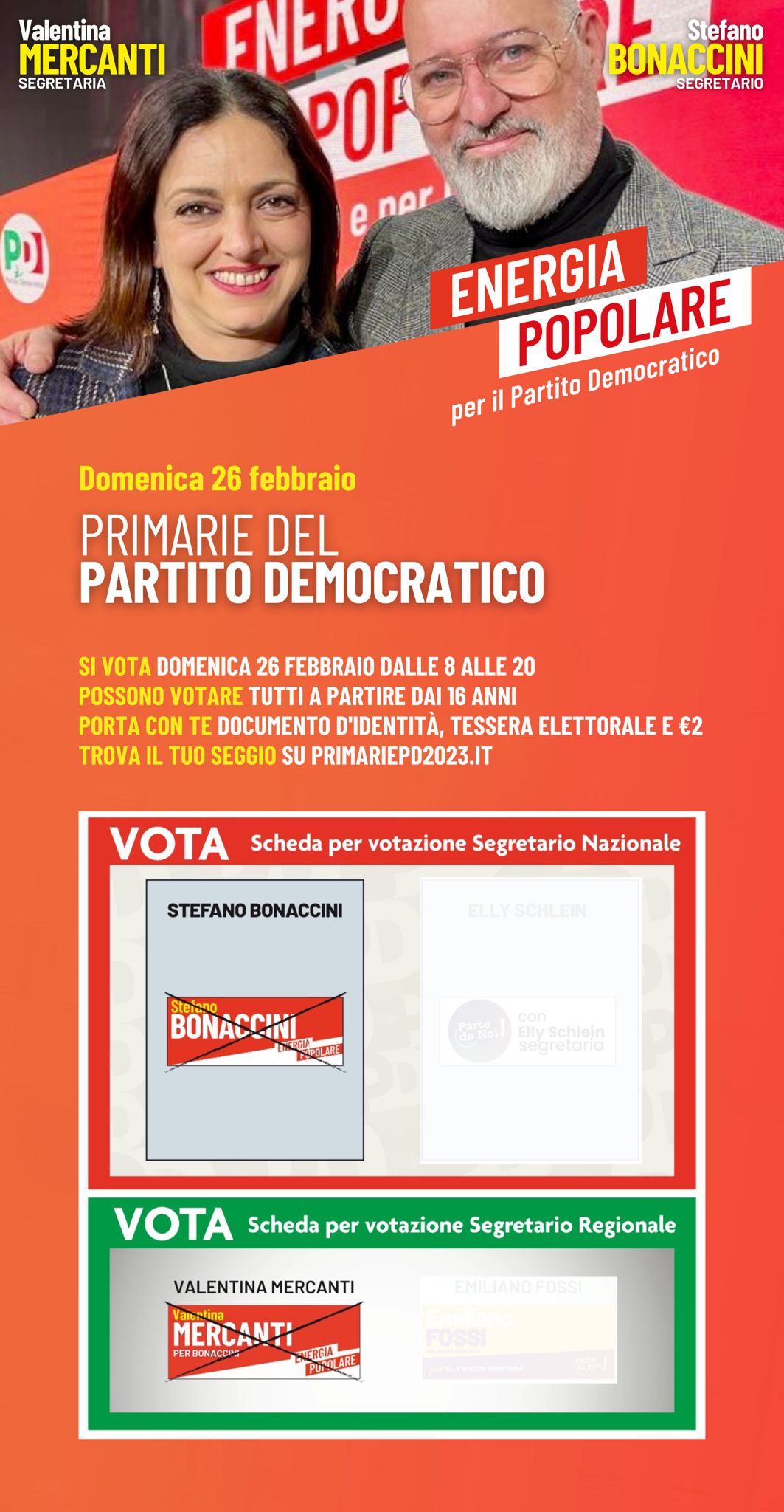 Primarie PD, come votare